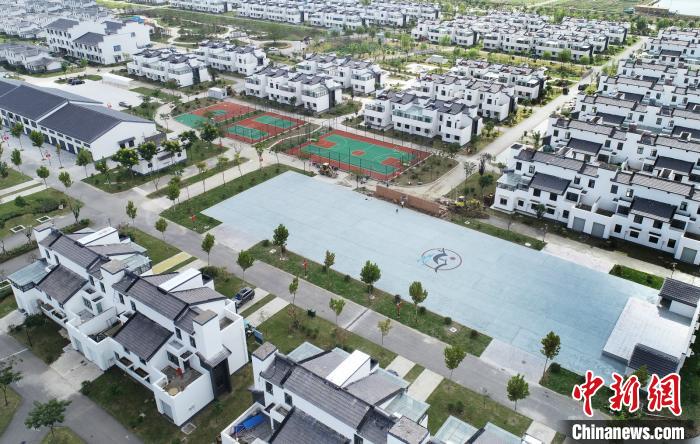 江蘇省淮安市金湖縣呂良鎮(zhèn)湖畔旺屯新型社區(qū)。金湖縣呂良鎮(zhèn)供圖