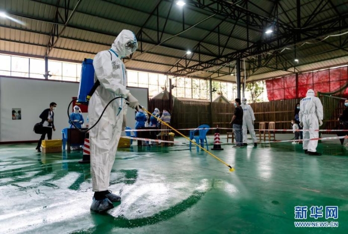 云南瑞麗市區(qū)開展第二輪全員核酸檢測(cè)