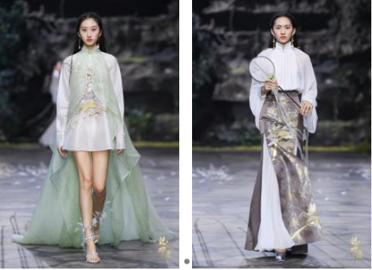 圖展山河盛景，服飾乾坤方儀――熊英|乾坤？方儀2022SS中國國際時裝周開幕大秀震撼上演