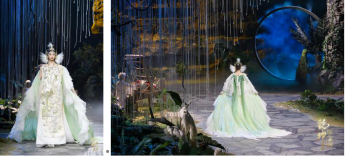 圖展山河盛景，服飾乾坤方儀――熊英|乾坤？方儀2022SS中國國際時裝周開幕大秀震撼上演