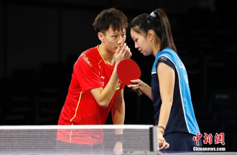 休斯敦世乒賽：中美跨國(guó)混雙組合進(jìn)行合練