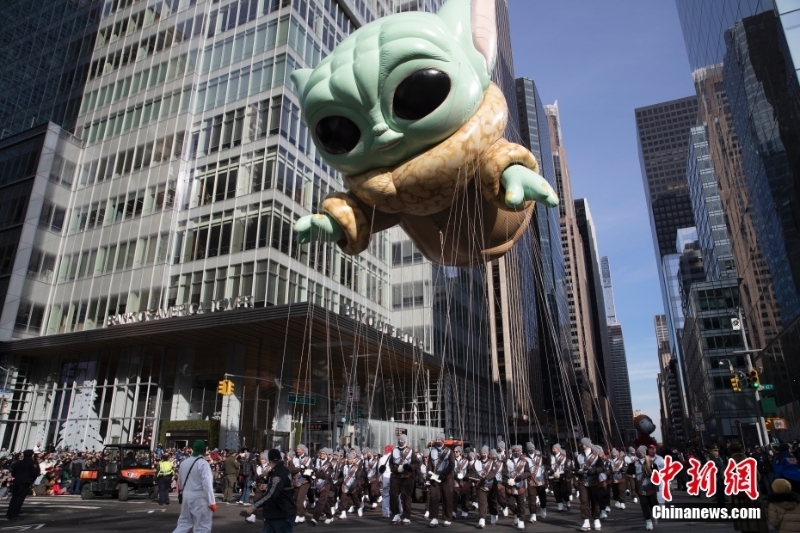 美國(guó)紐約舉行感恩節(jié)大游行