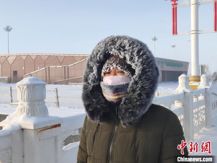 極寒天氣下的內(nèi)蒙古?！『魝愗悹枤庀缶止﹫D