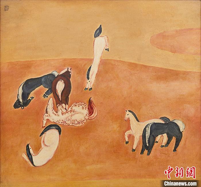 常玉《群馬》。拍賣行供圖
