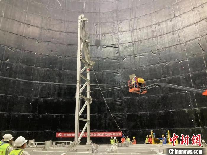 中科院江門中微子實驗探測器現(xiàn)場安裝工作已全面展開