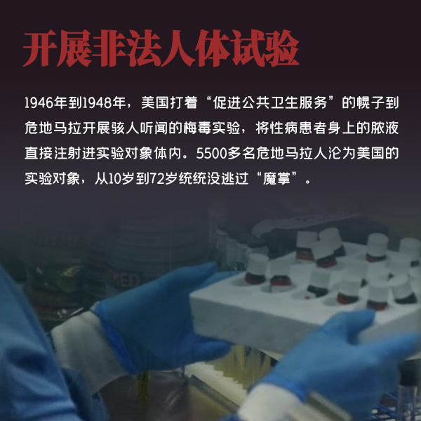 開展非法人體試驗 開展非法人體試驗