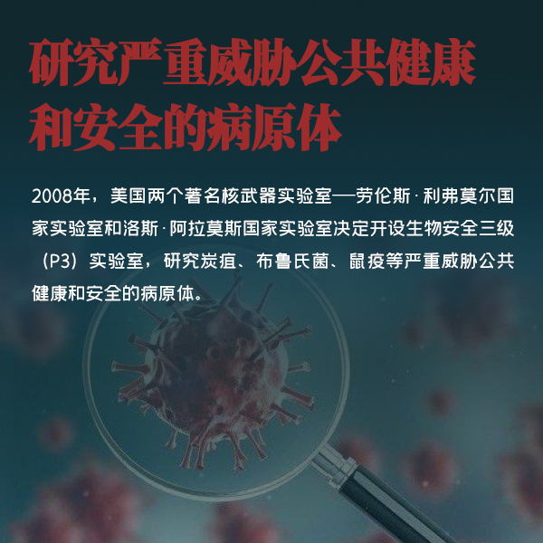 研究嚴重威脅公共健康和安全的病原體 研究嚴重威脅公共健康和安全的病原體