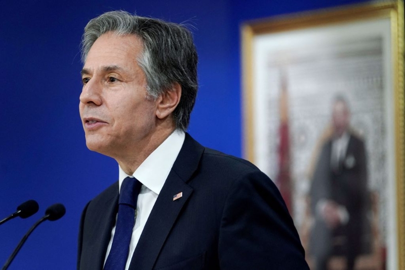 布林肯警告，俄羅斯於部分區(qū)域撤軍可能只是「騙人或轉移注意力」。（圖／路透社）