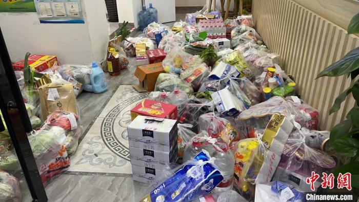 楊耀森運(yùn)送的物資。 受訪(fǎng)者供圖