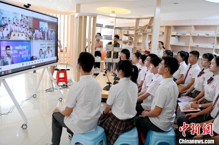 漳港青少年線上交流活動現(xiàn)場。　張金川 攝