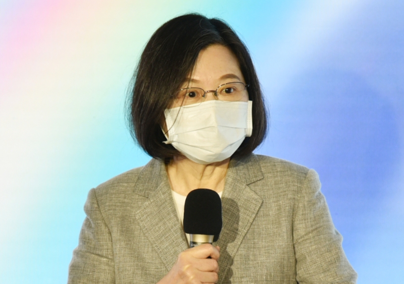 臺灣地區(qū)領導人蔡英文。(資料照片 顏謙隆攝) 圖片來源：臺灣“中時新聞網(wǎng)”.jpg