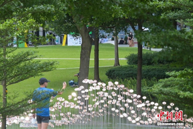香港維港兩岸舉行“藝術(shù)@維港”展覽