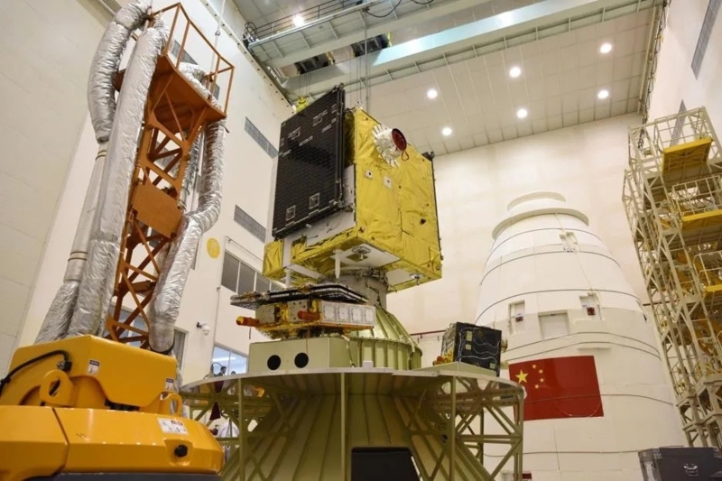 中國(guó)首顆太陽(yáng)探測(cè)科學(xué)技術(shù)試驗(yàn)衛(wèi)星“羲和號(hào)”（圖源：國(guó)家航天總局）
