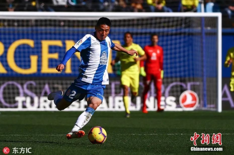 武磊在西甲的首個賽季中。圖片來源：IC photo