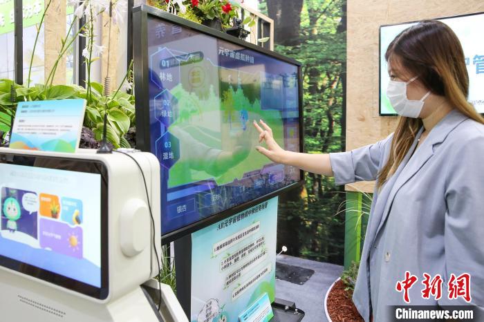 21日，市民在城市綠心森林公園參觀體驗(yàn)?！”本┦袌@林綠化局供圖