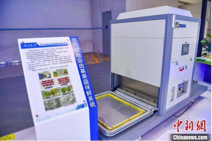 圖為空氣放電自由基果蔬保鮮系統(tǒng)。　重慶大學(xué)供圖