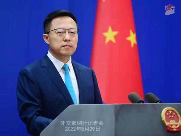 外交部發(fā)言人趙立堅(jiān)。薛偉 攝