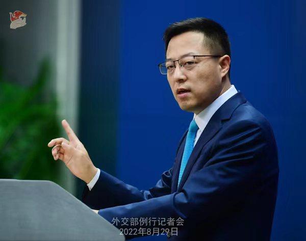 外交部發(fā)言人趙立堅(jiān)。薛偉 攝