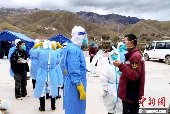 圖為消殺培訓(xùn)。　青海省地方病預(yù)防控制所 供圖