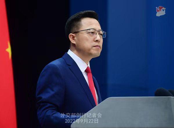 外交部發(fā)言人趙立堅(jiān)。 薛偉 攝