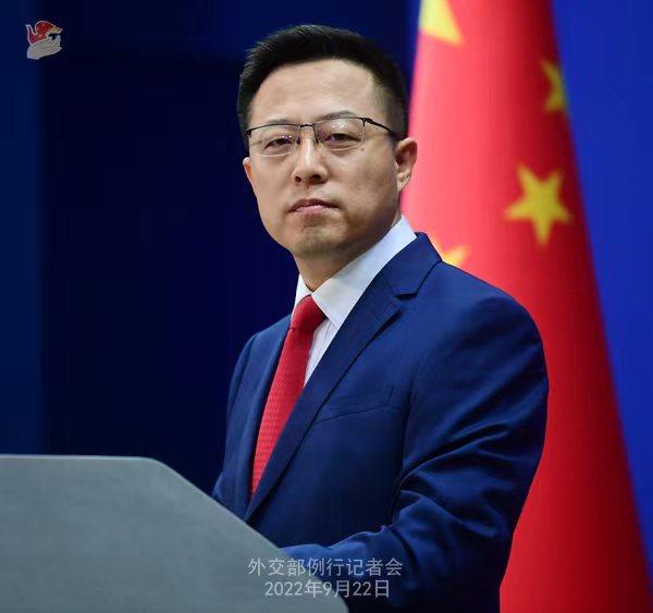 外交部發(fā)言人趙立堅(jiān)。 薛偉 攝