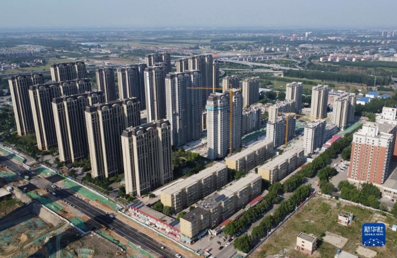 河北省石家莊市高新技術產業(yè)開發(fā)區(qū)棚戶區(qū)改造新建小西帳東苑小區(qū)（2022年5月24日攝，無人機照片）。新華社記者 楊世堯 攝