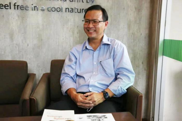 泰國學(xué)者呂錫川接受采訪。王國安 攝