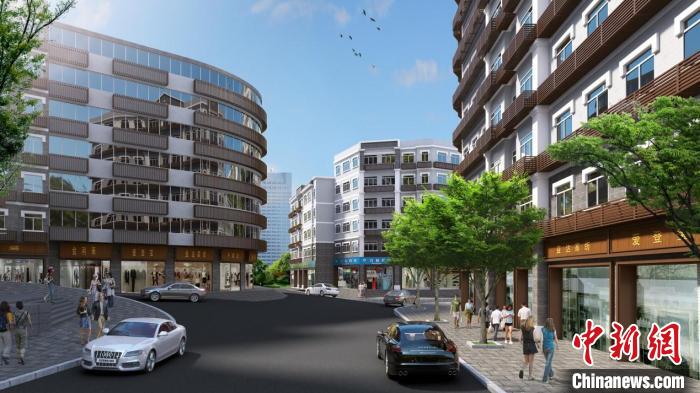 圖為人和街道老舊小區(qū)改造效果圖。　渝興公司供圖