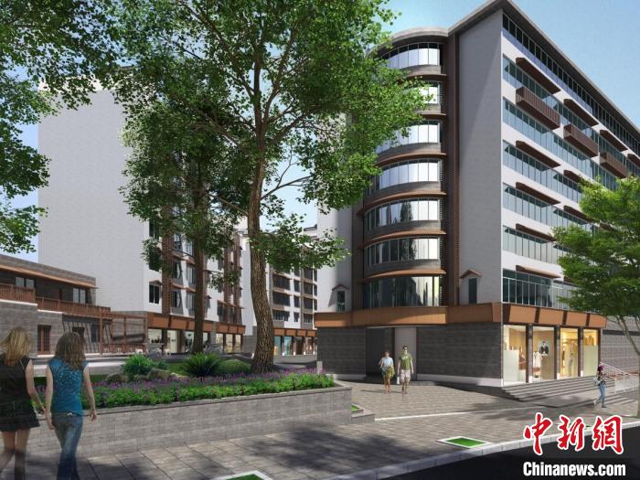 圖為項(xiàng)目室外環(huán)境改造效果圖?！∮迮d公司供圖