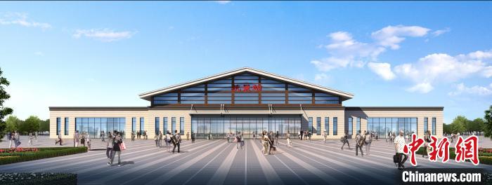 圖為重慶鐵路樞紐東環(huán)線統(tǒng)景站效果圖。　中國(guó)鐵路成都局集團(tuán)有限公司供圖