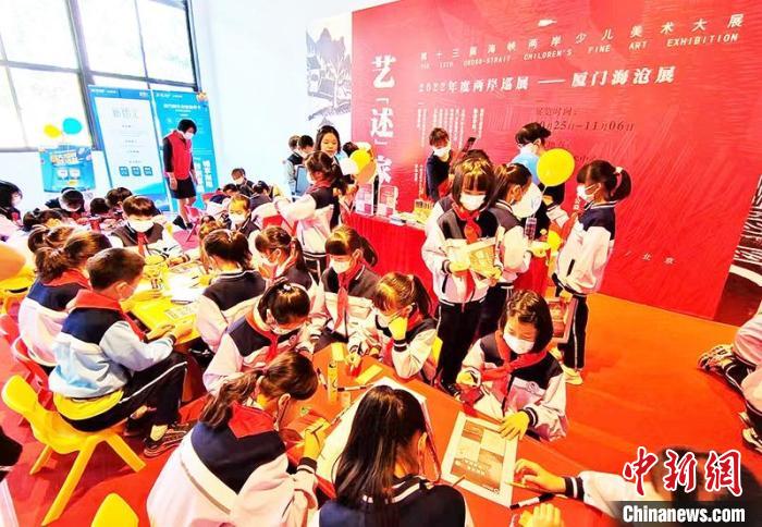 美術大展一角。　楊伏山 攝