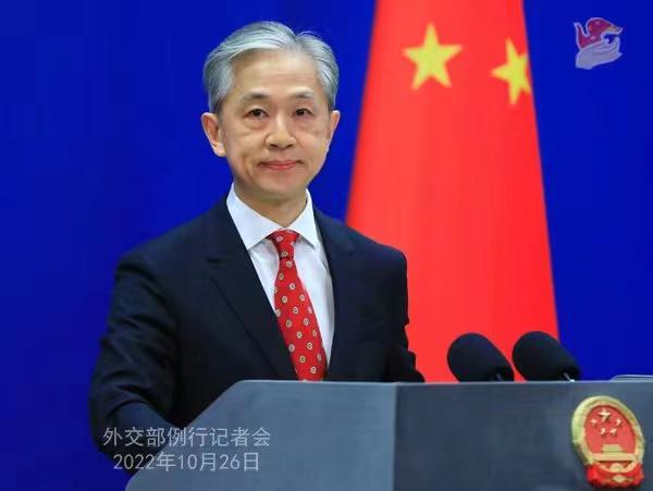 外交部發(fā)言人汪文斌。 薛偉 攝