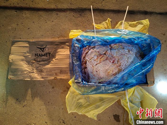 廣東海警查獲的走私凍品?！V東海警局 供圖