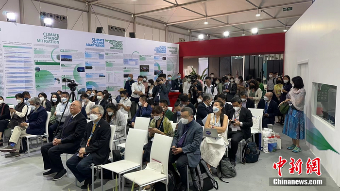 COP27生態(tài)文明與美麗中國實踐邊會現(xiàn)場。<a target='_blank' href='/' >中新網(wǎng)</a>記者 彭大偉 攝