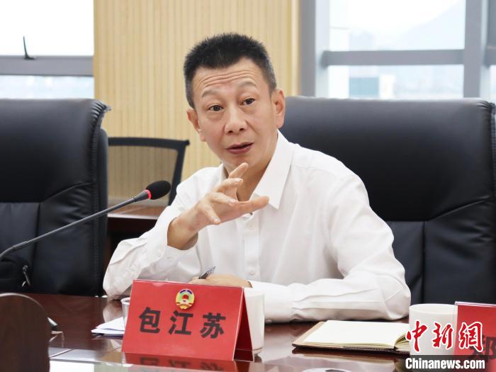 寧德市副市長包江蘇講話?！×珠派?攝