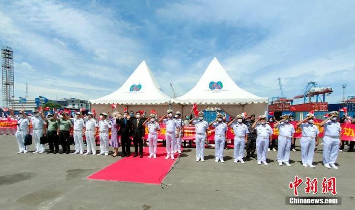 圖為歡送儀式。 <a target='_blank' href='/'>中新社</a>發(fā) 李蕊 攝