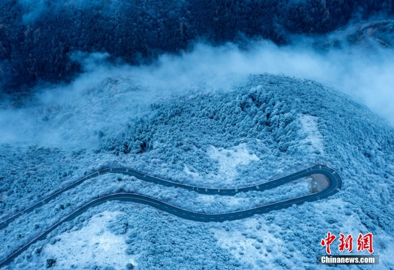 霧凇現(xiàn)身！四川臥龍自然保護(hù)區(qū)銀裝素裹