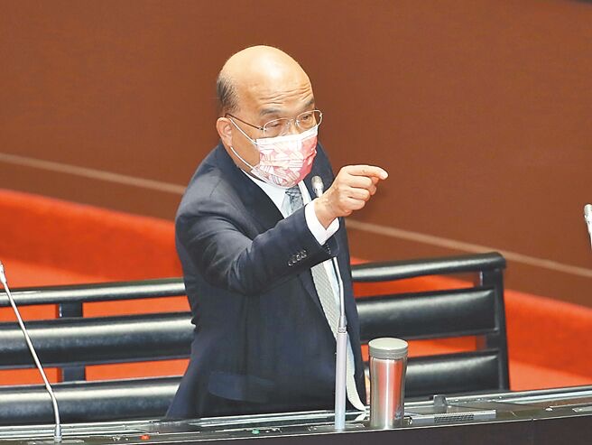 臺(tái)當(dāng)局行政機(jī)構(gòu)負(fù)責(zé)人蘇貞昌（圖源：臺(tái)灣“中時(shí)新聞網(wǎng)”）