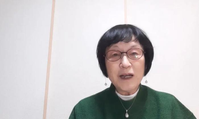 圖片松岡環(huán)接受<a target='_blank' href='/'>中新社</a>記者視頻專訪。 申冉 攝