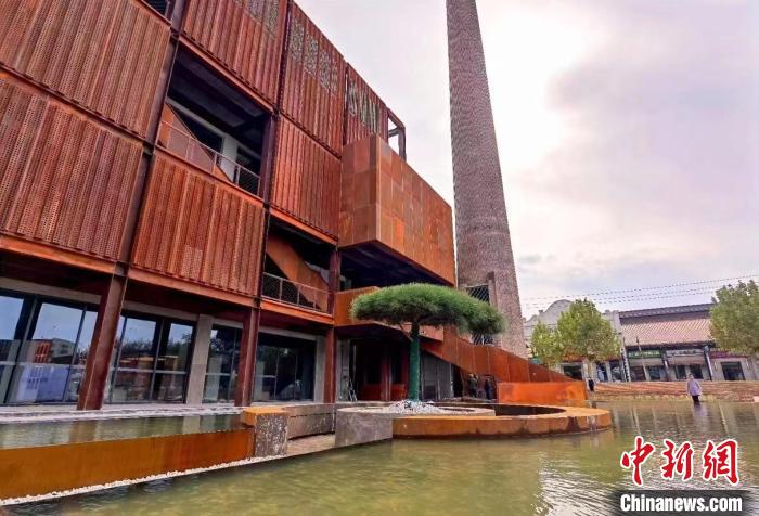 圖為殷墟考古文旅小鎮(zhèn)。　安陽市委宣傳部供圖