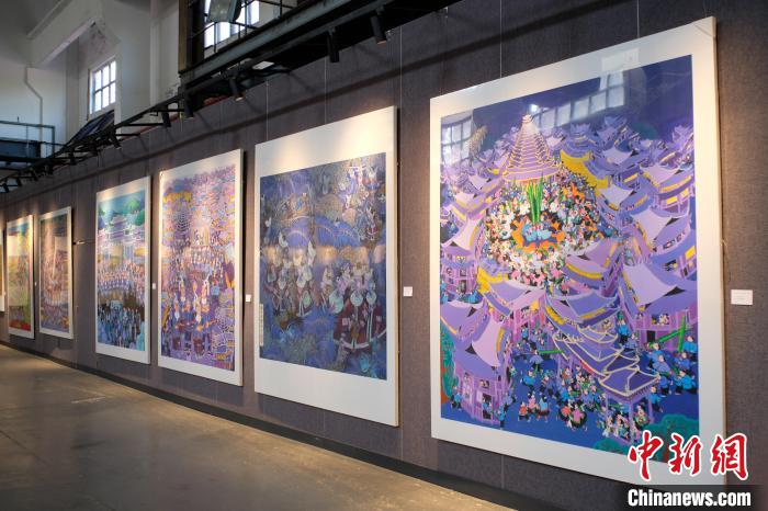 圖為展覽現(xiàn)場。　劉俊聰 攝