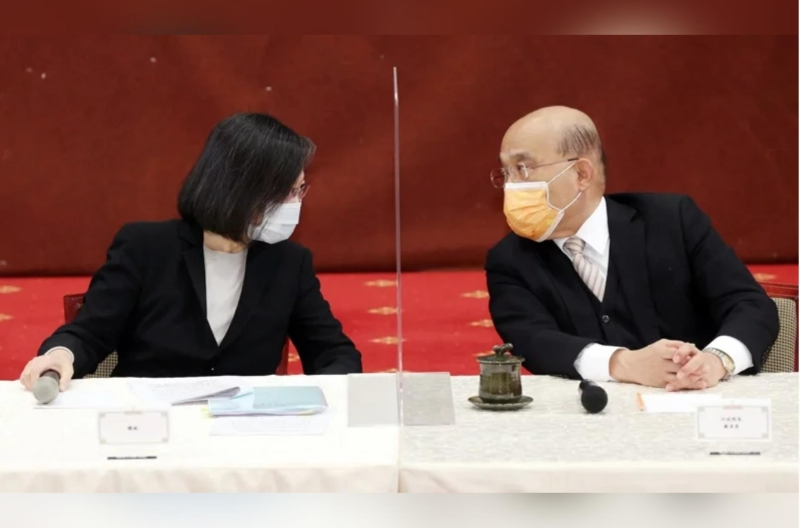 民進黨2022九合一大選潰敗後，內(nèi)閣總辭的呼聲愈來愈高。記者杜建重／攝影