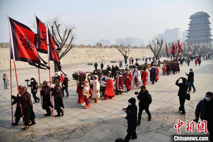圖為漢長安城新春活動現(xiàn)場?！h長安城供圖 