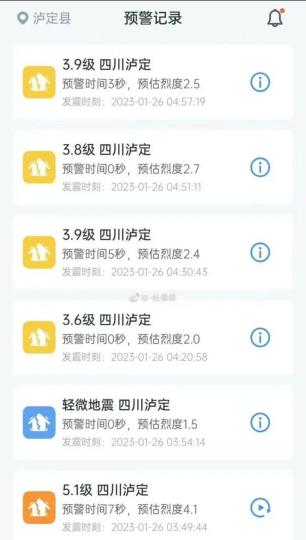 手機用戶預(yù)警記錄截圖?！〕啥几咝聹p災(zāi)研究所供圖
