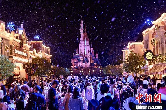 香港迪士尼樂園的資料照片。（圖源：中新網(wǎng)）