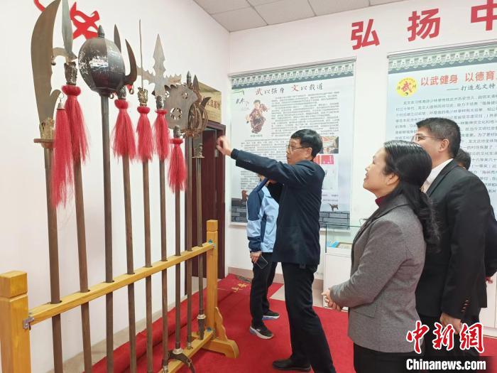 “龍文武術‘遷臺記憶’物品歸集展”活動現場。　廖珍妹 攝