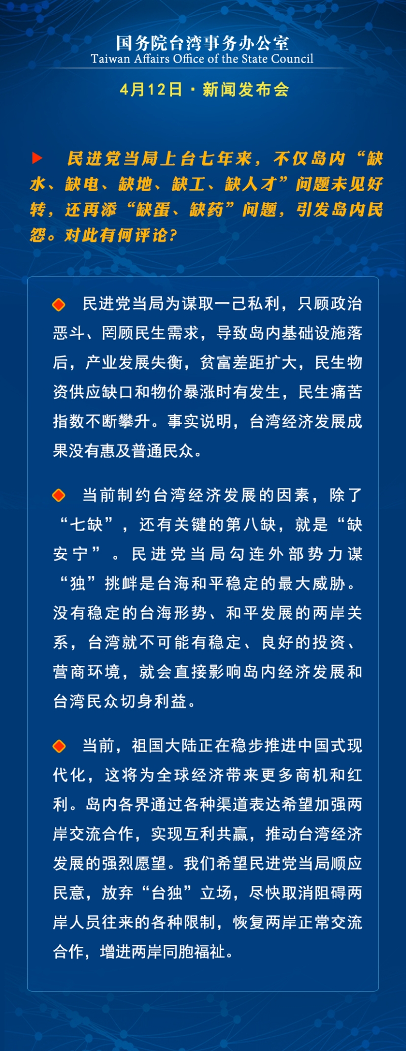 國臺辦舉行例行發(fā)布會 回應(yīng)兩岸熱點(diǎn)