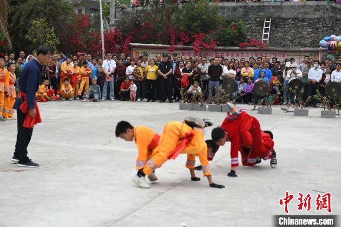 圖為壯族敬牛節(jié)特色文體活動?！×趾?攝