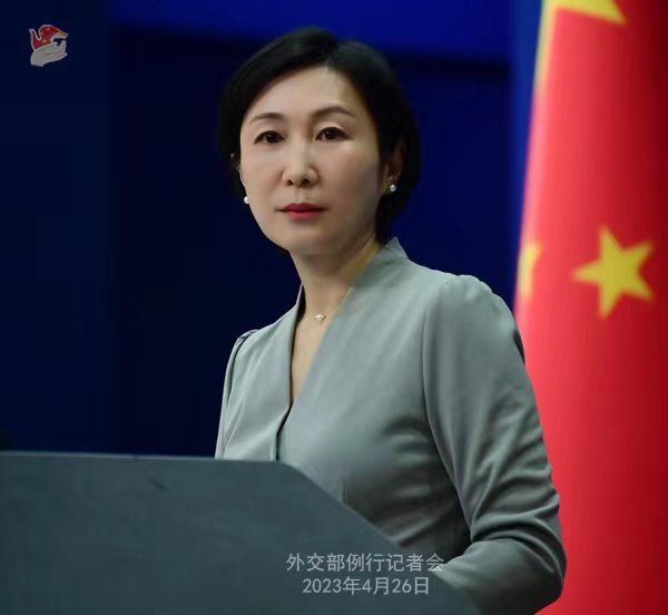 外交部發(fā)言人毛寧。薛偉 攝