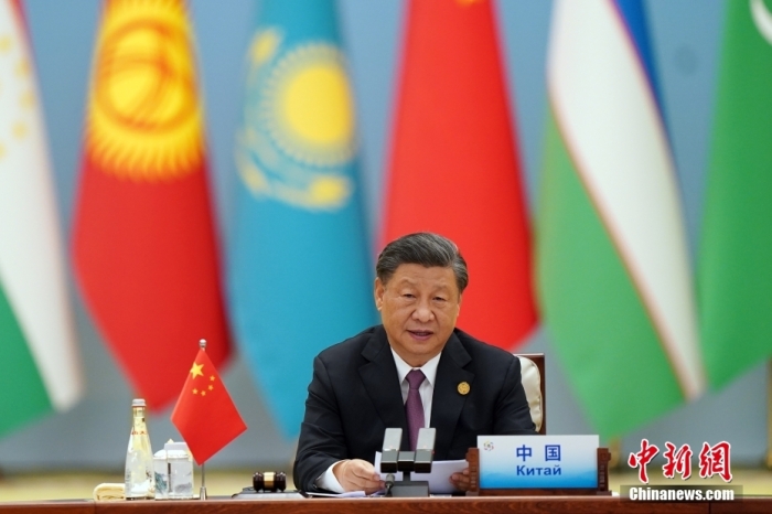 5月19日上午，中國國家主席習(xí)近平在陜西省西安市主持首屆中國—中亞峰會并發(fā)表題為《攜手建設(shè)守望相助、共同發(fā)展、普遍安全、世代友好的中國—中亞命運(yùn)共同體》的主旨講話。<a target='_blank' href='/'>中新社</a>記者 毛建軍 攝